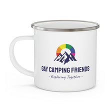 Load image into Gallery viewer, GCF Stainless Steel Enamel Camping Mug (Text Logo)
