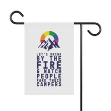 Load image into Gallery viewer, Drink by The Fire GCF Garden &amp; Campsite Banner

